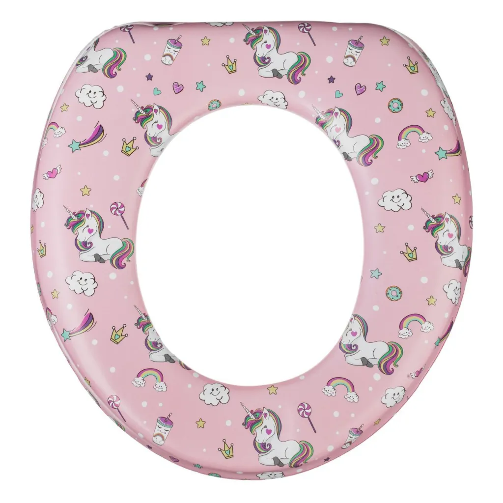 Baze tualeti per femije me unicorn roze - 1