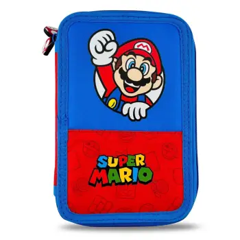 Portofol shkollor e plotë dopio blu e kuqe super mario 12.5x4x19.5cm