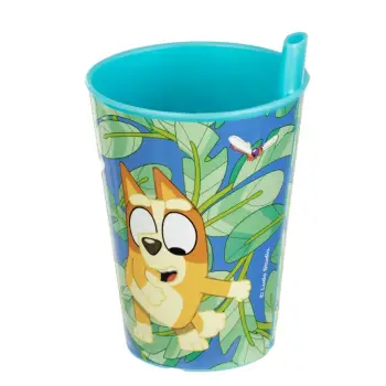 Kupa plastike me blu kashte te integruar 260ml