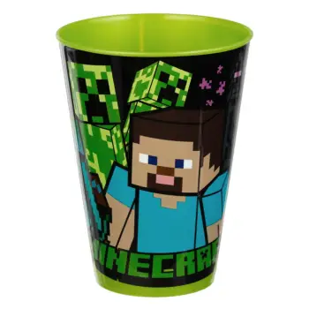 Kupa plastike e gjelbër Minecraft 430 ml