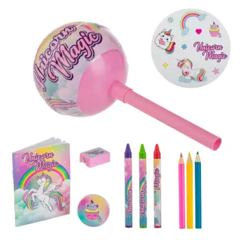 Set shkollor njëbrirësh Lolipop - 10 copë.