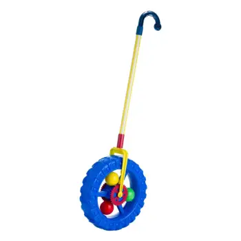 Rrota rrëshqitëse plastike blu me dorezë 24x74cm