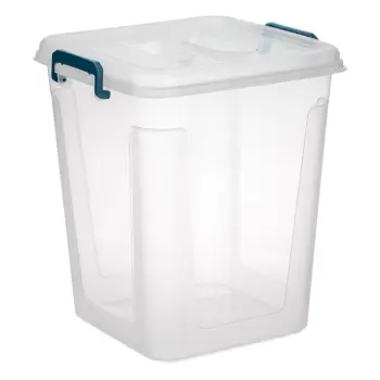 Kuti transparente organizimi me doreza dhe kapak 20L
