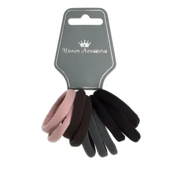 Set lidhese flokesh gri, e zeze dhe puder 10cope 12cm