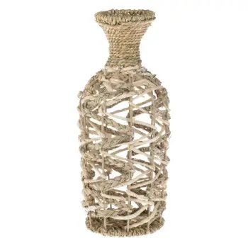 Vazo dekorative prej kashte e thurur Ø14x35.5cm