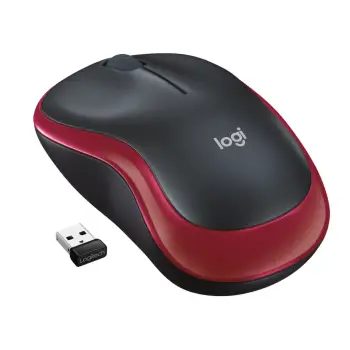 Maus pa Kabllo Logitech M185 – Zezë / Kuqe