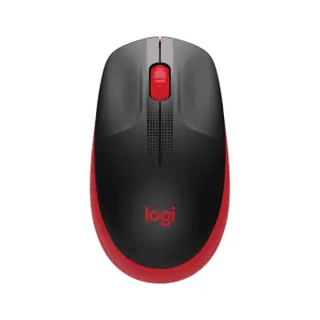 Maus pa kabllo Logitech M190 – Zezë / Kuqe