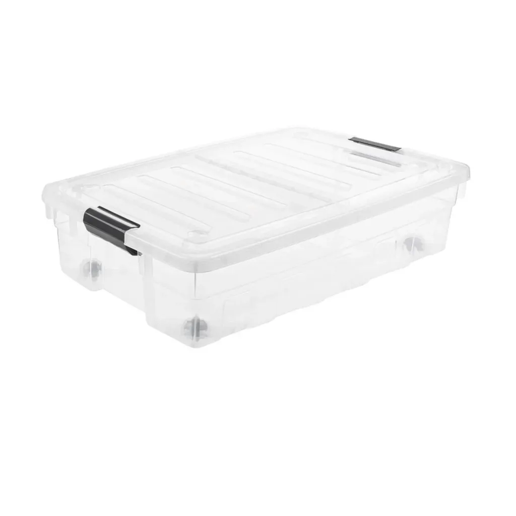 Kuti plastike për organizim me kapak transparent 32L - 1