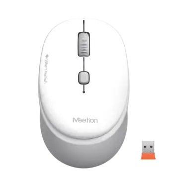 Maus pa kabllo Meetion R571-01 2.4G Wireless Office Mouse / 2.4G / USB / 1600 DPI / e Bardhë dhe Gri