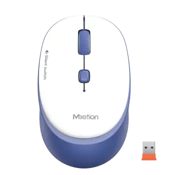 Maus pa kabllo Meetion R571-02 2.4G Wireless Office Mouse Blue / 2.4G / USB / 1600 DPI / Blu dhe bardhë