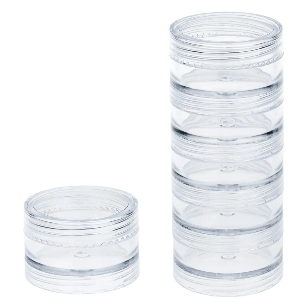 Kuti organizuese plastike Ø3.9x2cm - 6 copë - 1
