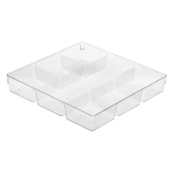 Organizues sirtari plastik transparent me 7 pozicione 34x33x6cm