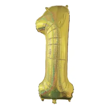 Tullumbac me numrin 1 ngjyrë gold 110 cm