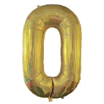 Tullumbac me numrin 0 ngjyrë gold 110 cm
