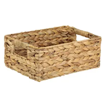 Shportë organizimi kashte me doreza 31x23x13cm