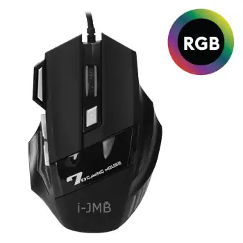 Mouse me kabëll, i zi RGB 3600 dpi i-JMB