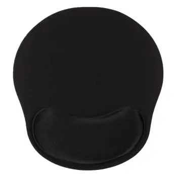 Mousepad ergonomik me mbushje memory, i zi 23x26x2cm