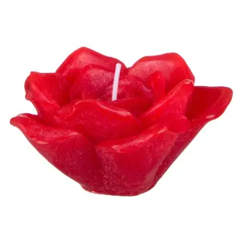 Qiri Aromatik I Kuq Në Formë Trëndafili Me Aromë Trëndafili 12x6 Cm