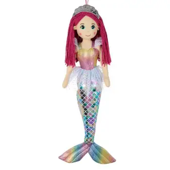 Kukull sirene holografik flok tail fuchsia