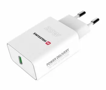 Karikues muri Swissten Power Adapter PD, 25W, USB C, i bardhë