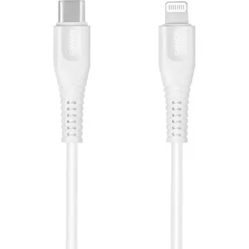 KABLLO USB-C/ LIGHTNING 1.2m CANYON MFI-4 WHITE