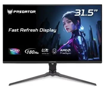 Monitor gaming Acer Predator XB323QUPbmiiprx, 31.5", QHD, IPS, 180Hz, 0.5ms, FreeSync, HDR10, zi