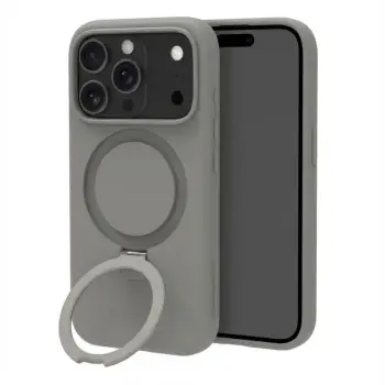 Aksesorë për telefon dbramante ROSKILDE MagSafe Kick Icon / Apple iPhone 17 Air / Protective Cover / Stand Case – Gri