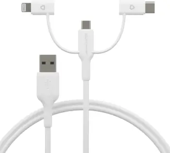 Aksesorë për telefon dbramante1928 / Cable 3‑in‑1 / USB‑A / USB‑C – Bardhë