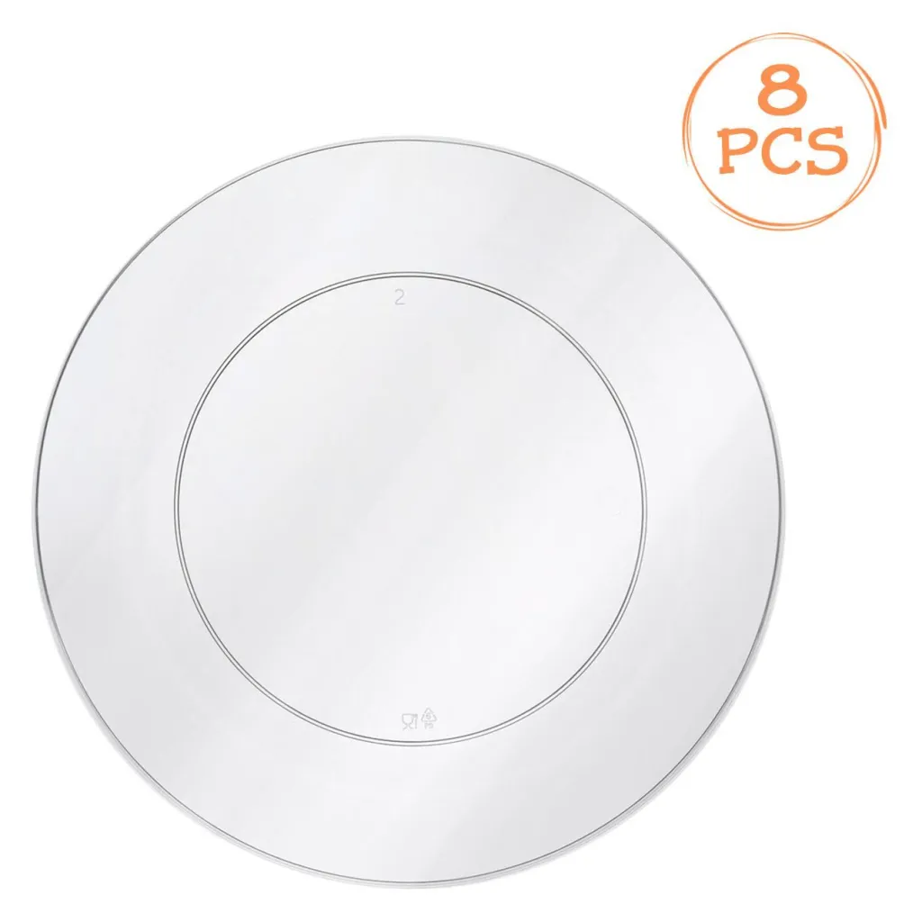 Pjata plastike te tejdukshme 8 cp 18 cm - 1