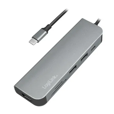 HUB USB‑C HDMI / PD / Card Reader / USB 3.2 Gen 1×1 / LogiLink - 1