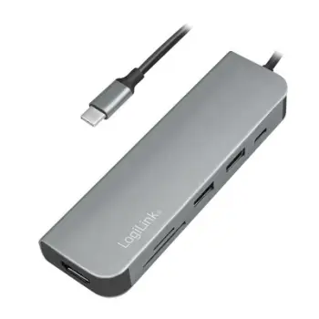 HUB USB‑C HDMI / PD / Card Reader / USB 3.2 Gen 1×1 / LogiLink