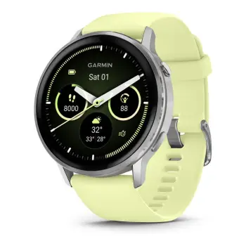 Orë e mençur Garmin Venu 4 Silikon Band / 45mm – Gri / Argjend / Verdhë