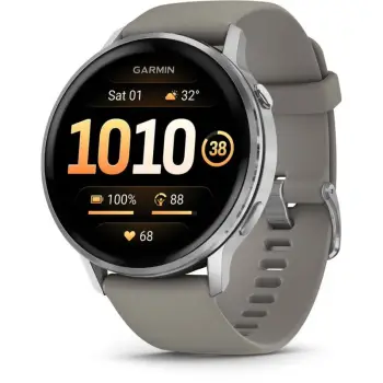 Smartwatch Garmin Venu 4 45mm, hiri/argjendi