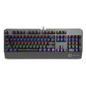 Tastierë Gaming Delux KM06 / Mechanical / RGB / me kabllo – Zezë