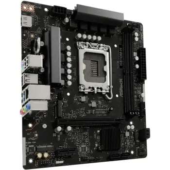 Pllakë amë ASRock H810M-H, Micro ATX, DDR5, e zezë
