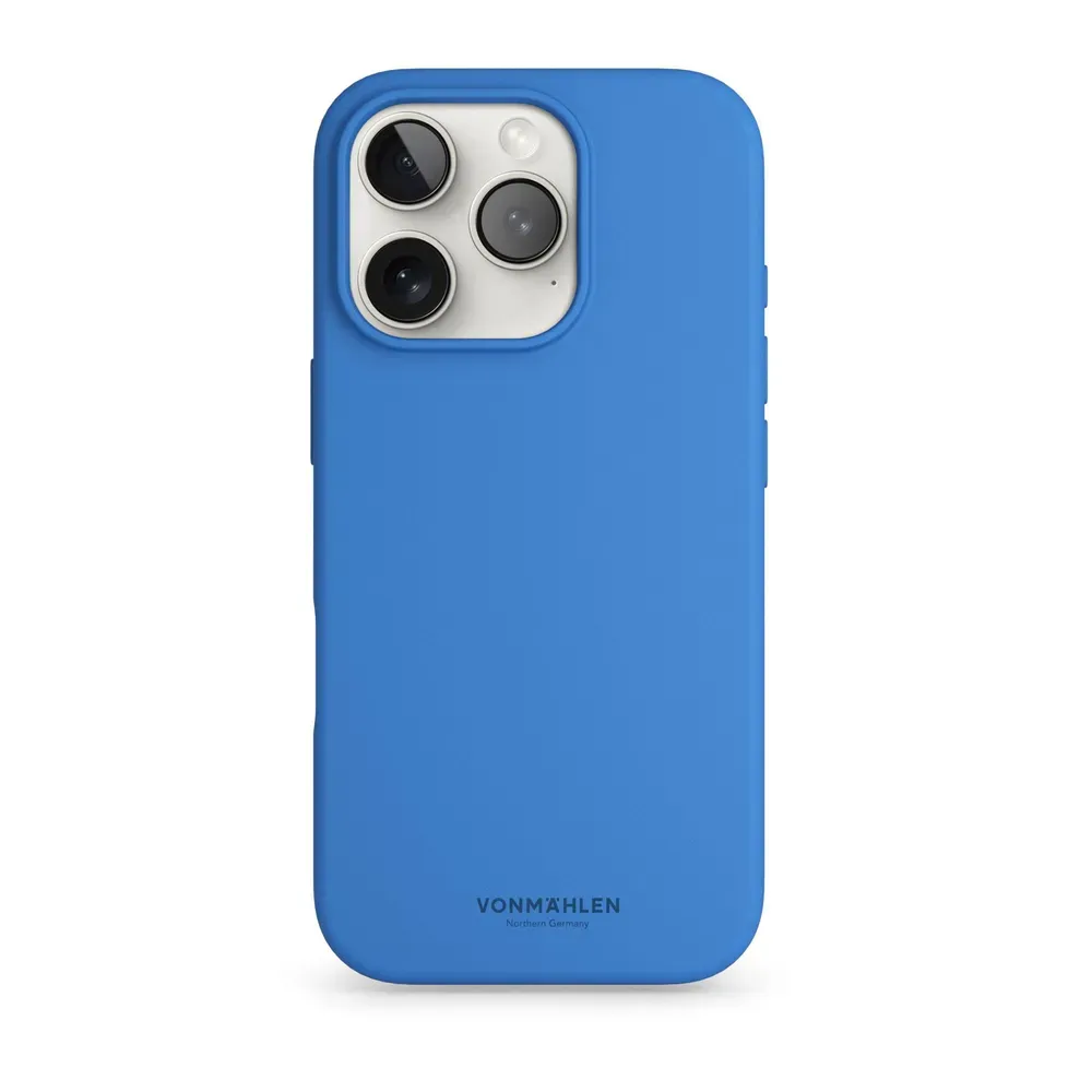Aksesorë për telefon Vonmählen Soft Silicone Case për Apple iPhone 16 Pro Max – Blu (Sky Captain) - 1