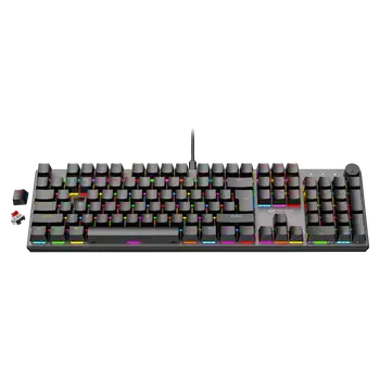 Tastierë Gaming Meetion MK009 Pro Mechanical / Red Switch / RGB / Anti-Ghosting / US / e zezë