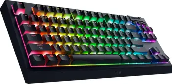 Tastierë Gaming Razer BlackWidow V4 Tenkeyless HyperSpeed / Orange Switches / German layout – Zezë