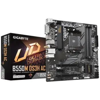 Pllakë Amë Gigabyte UD B550M DS3H AC Motherboard / AMD Chipset – Zezë