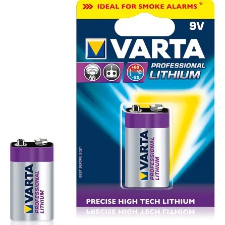 Bateri 9V E‑Block (6LR61) Ultra Lithium / Varta - 1