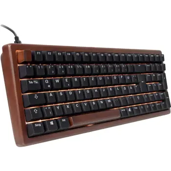 Tastierë Gaming Sharkoon SKILLER SGK50 S2 / Wood PBT / Yellow Switches / Italian Layout – Druri / Zezë