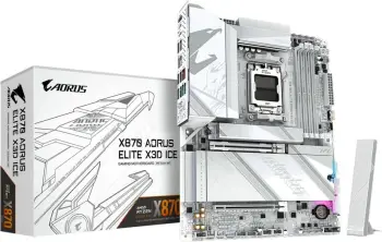 Pllakë amë GIGABYTE X870 AORUS ELITE X3D ICE, DDR5, PCIe 5.0, e bardhë