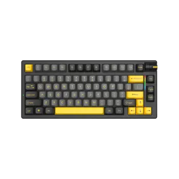 Tastierë MARVO KG958W / Mechanical / 80 keys / RGB backlight / anti-ghosting / Wireless / 4000mah battery / USB-C / black and yellow