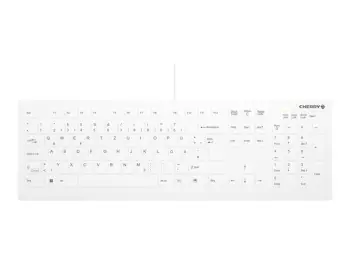 Tastierë Me Kabllo Active Key AK-C8112 Keyboard / Flat Design / IP68 Sealed / QWERTZ – Bardhë