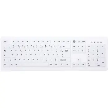 Tastierë me kabllo Cherry AK-C8100F-FU1-W/FR – Bardhë