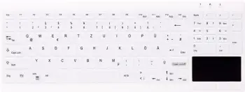 Tastierë me kabllo Cherry AK-C7412F-GFUS-W/GE / Touchpad / IP68 fully sealed – Bardhë