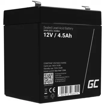 Bateri për UPS Green Cell AGM44, (VRLA), 12V, 4.5 Ah, e zezë