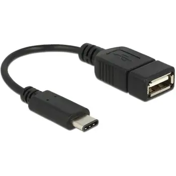 Kabllo Adapter DELOCK / USB Type-C 2.0 Plug → USB 2.0-A Socket / 15cm – Zezë