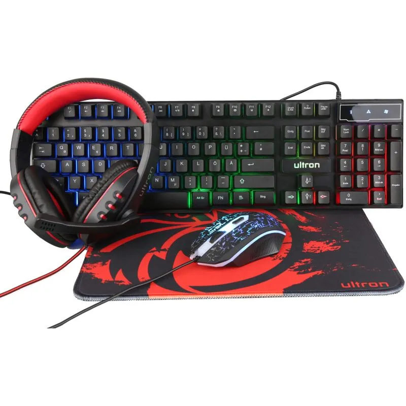 Bundle Ultron HAWK Gaming Set Wired 4‑in‑1- Zezë - 1
