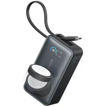 Powerbank ANKER MagGo 10.000mAh 35W + kabllo 30W USB-C dhe karikuesi për orë 5W